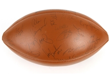 1986 Green Bay Packers Team Signed Football w/ 49 Signatures Including Eddie Lee Ivery, John Anderson, Ken Ruettgers, Forrest Gregg, Dick Jauron & More (JSA)