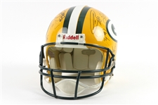 2000s Green Bay Packers Multi Signed Full Size Helmet w/ 19 Signatures Including LeRoy Butler, William Henderson, Santana Dotson, Mark Chmura & More (JSA)