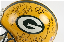2000's Green Bay Packers Multi Signed Full Size Helmet w/ 19 Signatures Including LeRoy Butler, William Henderson, Santana Dotson, Mark Chmura & More (JSA)