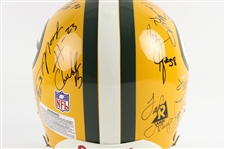 2000's Green Bay Packers Multi Signed Full Size Helmet w/ 19 Signatures Including LeRoy Butler, William Henderson, Santana Dotson, Mark Chmura & More (JSA)