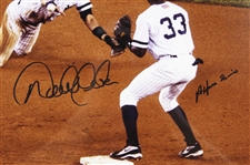 1995-2014 Derek Jeter & Alfonso Soriano New York Yankees Signed 23x 27 Framed Photo (JSA)
