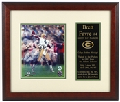 1992-2007 Brett Favre Green Bay Packers Jersey and Framed Photos (Lot of 7)