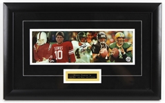 1992-2007 Brett Favre Green Bay Packers Jersey and Framed Photos (Lot of 7)