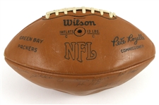 1970 Green Bay Packers Team Signed ONFL Rozelle Football w/ 46 Signatures Including Bart Starr, Ray Nitschke, Lionel Aldridge, Willie Wood, Dave Robinson & More (JSA)