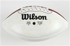 1997 Green Bay Packers Team Signed Football w/ 50+ Signatures Including Reggie White, Brett Favre, Robert Brooks, Dorsey Levens, Santana Dotson & More (JSA)