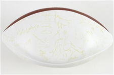 1997 Green Bay Packers Team Signed Football w/ 50+ Signatures Including Reggie White, Brett Favre, Robert Brooks, Dorsey Levens, Santana Dotson & More (JSA)