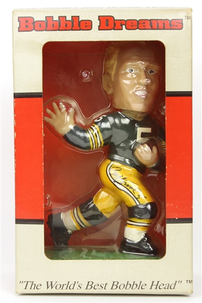 2000s Paul Hornung Green Bay Packers Signed MIB BobbleDreams Bobble Head (JSA)