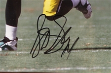 1990's Sterling Sharpe Green Bay Packers Signed 11 x 13 Wall Display (JSA)