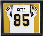2003-2017 Antonio Gates Los Angeles Chargers Signed 34"x 40" Framed Jersey (JSA)