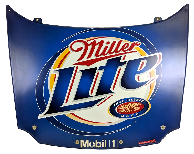 2003 NASCAR Miller Lite Mobil 1 48"x 59" Car Hood 