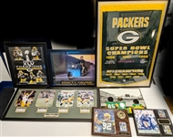 1990s-2000s Green Bay Packers Framed Photos, Plaques, Pins and more (Lot of 70)