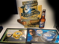1990s-2000s Green Bay Packers & NASCAR Miller Beer Advertisements (Lot of 15)