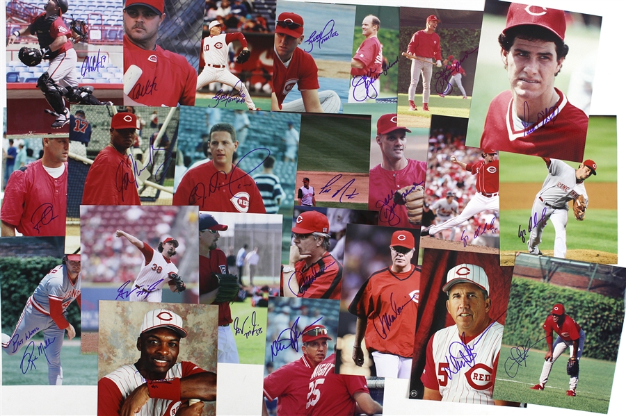 1980s-2000s Chicago Cubs and Cincinnati Reds Signed 8”x 10” Photos Including Steve Trout, Larry Sorensen, and more (Lot of 100+)(JSA)