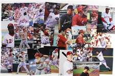 1970s-2000s Cincinnati Reds Signed 8”x 10” Photos Including Dusty Baker, Dave Collins, Herm Winningham, and more (Lot of 100+)(JSA)