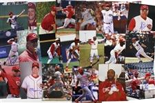 1970s-2000s Cincinnati Reds Signed 8”x 10” Photos Including Dusty Baker, Dave Collins, Herm Winningham, and more (Lot of 100+)(JSA)