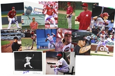 1970s-2000s Cincinnati Reds Signed 8”x 10” Photos Including Dusty Baker, Dave Collins, Herm Winningham, and more (Lot of 100+)(JSA)
