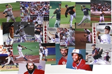 1970s-2000s Atlanta Braves Signed 8”x 10” Photos Including Al Hrabosky, Dale Murphy, Glenn Hubbard, and more (Lot of 115+)(JSA)