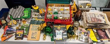 1960s-2000s Green Bay Packers Bobble Heads, Jerseys, Plates, Magazines and more (Lot of 245+)