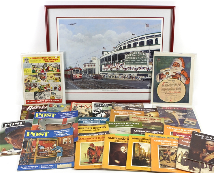 1920s-1990s Football, Karate, Basketball Magazines, Advertisements, and more (Lot of 55+)