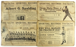 1915 Sporting Records Including Baseball, Boxing, Auto Racing and more (Lot of 20+)