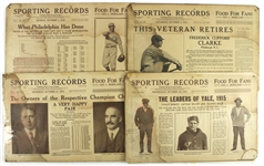 1915 Sporting Records Including Baseball, Boxing, Auto Racing and more (Lot of 20+)