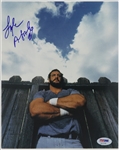 1971-1978 Lyle Alzado Denver Broncos Autographed 8x10 Color (PSA/DNA)