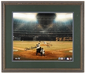 1974 Hank Aaron Atlanta Braves 715th Home Run Signed 24"x 28" Framed Photo (MLB/JSA)