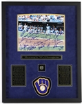 1982 Milwaukee Brewers "Harveys Wallbangers" American League Champions Multi-Signed 24"x 30" Framed Photo *JSA Full Letter*
