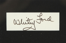 1950-1967 Whitey Ford New York Yankees Signed 19x 23 Framed Photo (JSA)