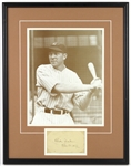 1928-1946 Bill Dickey New York Yankees Signed 18"x 24" Framed Photo (JSA)
