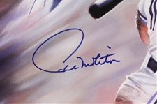 1993 Paul Molitor Milwaukee Brewers Signed 26x 35 Framed Lithograph (JSA)
