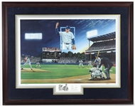 1993 Nolan Ryan Texas Rangers "300th Major League Victory" Signed 31"x 40" Lithograph (JSA)