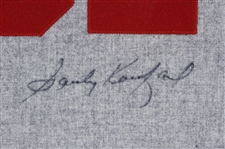 1955-1966 Sandy Koufax Los Angeles Dodgers Signed 34x 42 Jersey (JSA)