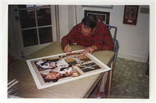 1939-1960 Ted Williams Boston Red Sox Signed 25x 31 Lithograph (JSA)