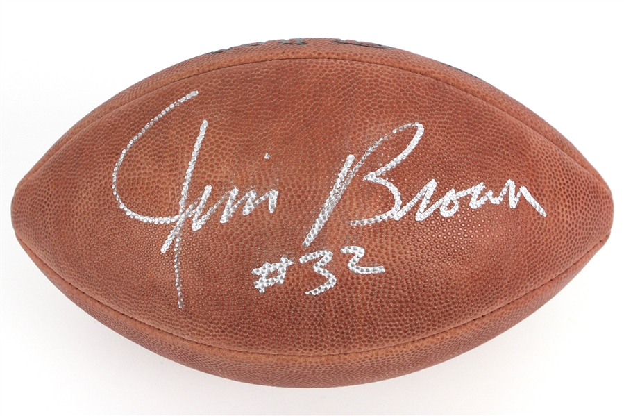 1989-2006 Jim Brown Cleveland Browns Signed ONFL Tagliabue Football (JSA)