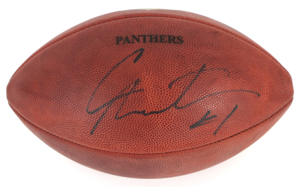 2000s Cam Newton Carolina Panthers Signed NFL Goodell Football *JSA*