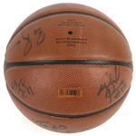 2006-07 Wisconsin Badgers Team Signed Wilson NCAA Basketball w/ 12 Signatures Including Bo Ryan, Brian Butch, Alando Tucker & More (JSA)