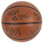 2006-07 Wisconsin Badgers Team Signed Wilson NCAA Basketball w/ 12 Signatures Including Bo Ryan, Brian Butch, Alando Tucker & More (JSA)