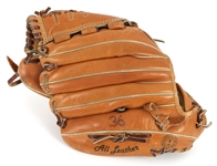 1980's (late) Bobby Witt Texas Rangers Signed Game Worn Franklin Mitt (MEARS LOA/JSA)