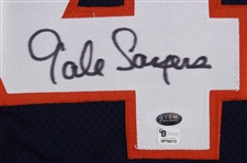 2000's Gale Sayers Chicago Bears Signed Career Highlights Embroidered Jersey (JSA) 23/40