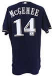 2009 Casey McGehee Milwaukee Brewers Signed Game Worn Alternate Jersey (MEARS LOA/JSA)