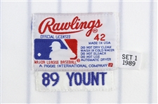 1989 Robin Yount Milwaukee Brewers Game Worn Home Jersey (MEARS A10)