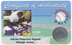 2008 Adrian Peterson Minnesota Vikings Signed Jersey (JSA)