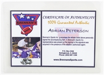 2008 Adrian Peterson Minnesota Vikings Signed Jersey (JSA)