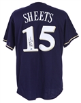 2000s Ben Sheets Milwaukee Brewers Signed Jersey (JSA)