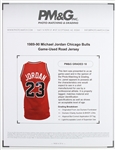 1989-90 Michael Jordan Chicago Bulls Game Worn Road Jersey (MEARS A10)