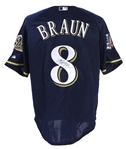 2010 Ryan Braun Milwaukee Brewers Signed Jersey (*JSA*)