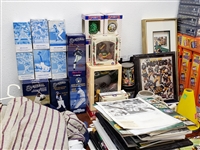 1980s-2000s Baseball, Football, & Basketball Bobble Heads, Pinbacks, Schedules, Photos, and more (Lot of 450+)