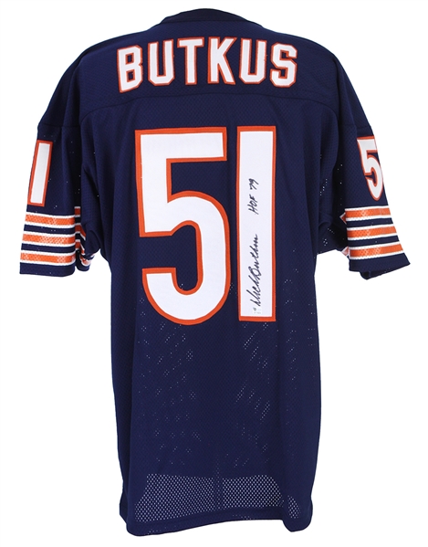 2000s Dick Butkus Chicago Bears Signed Jersey (JSA)
