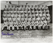 1945 Carmen Basilio Platoon 134 Signed 8"x 10" Photo (MEARS LOA)